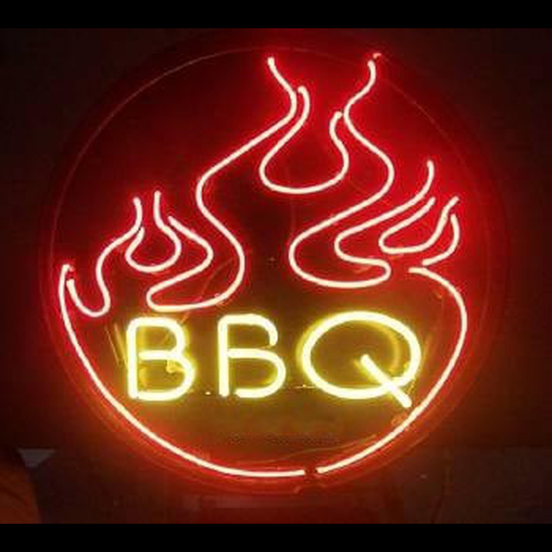  Flames BBQ Neonkyltti