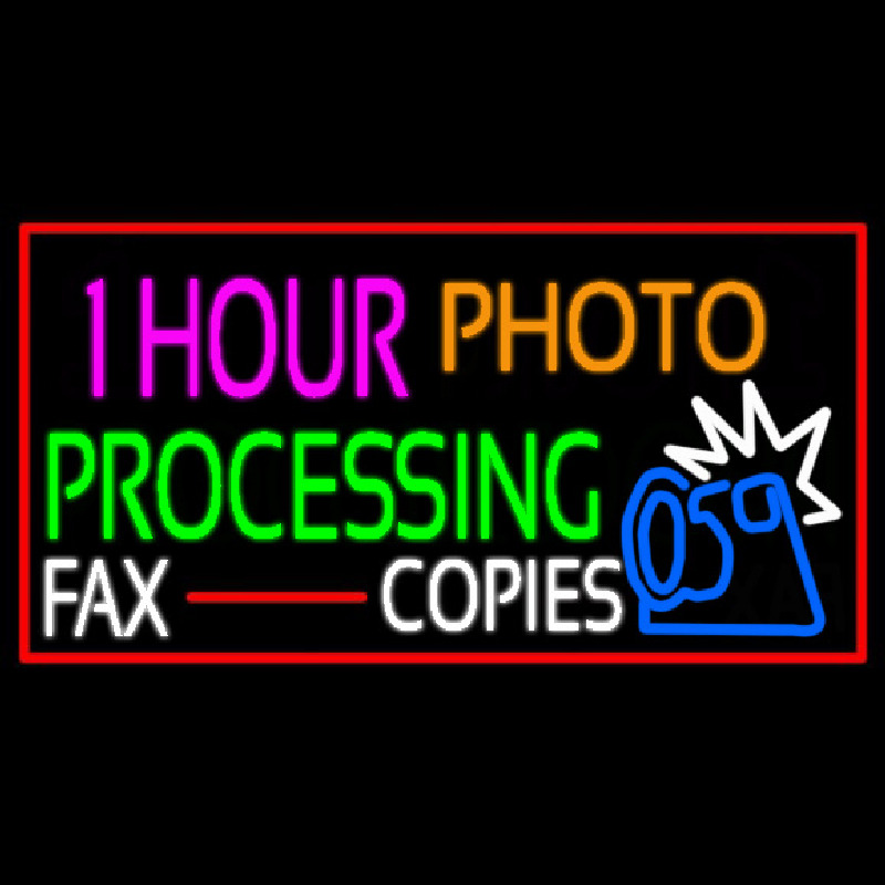 1 Hour Photo Processing Neonkyltti