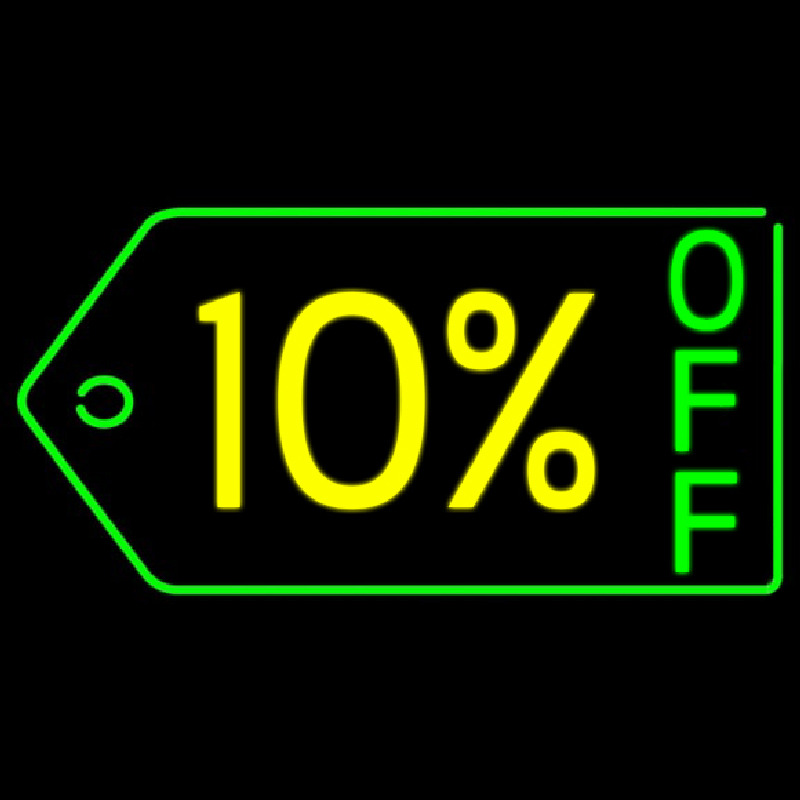 10 Percent Off Neonkyltti