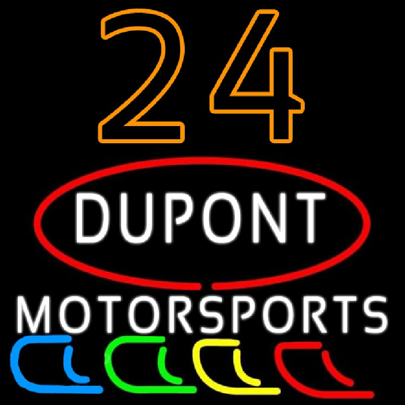 24 Dupont NASCAR Neonkyltti