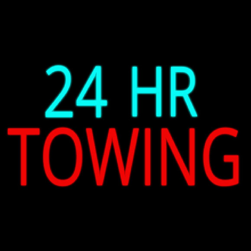 24 Hour Towing Neonkyltti