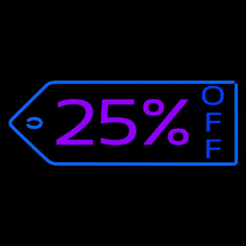 25 Percent Off Neonkyltti