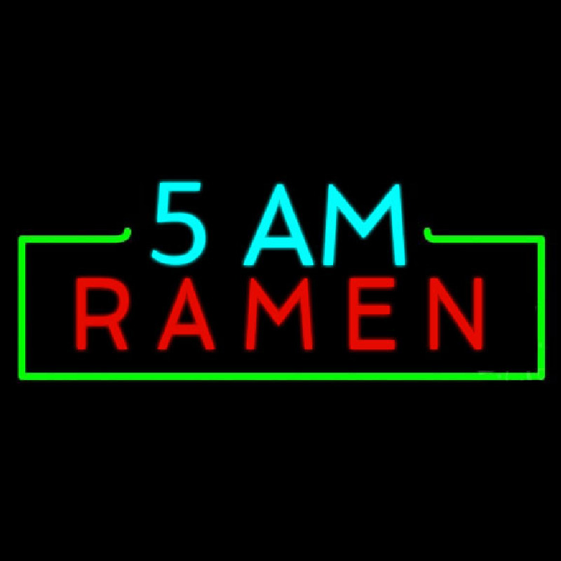 5 Am Ramen Neonkyltti