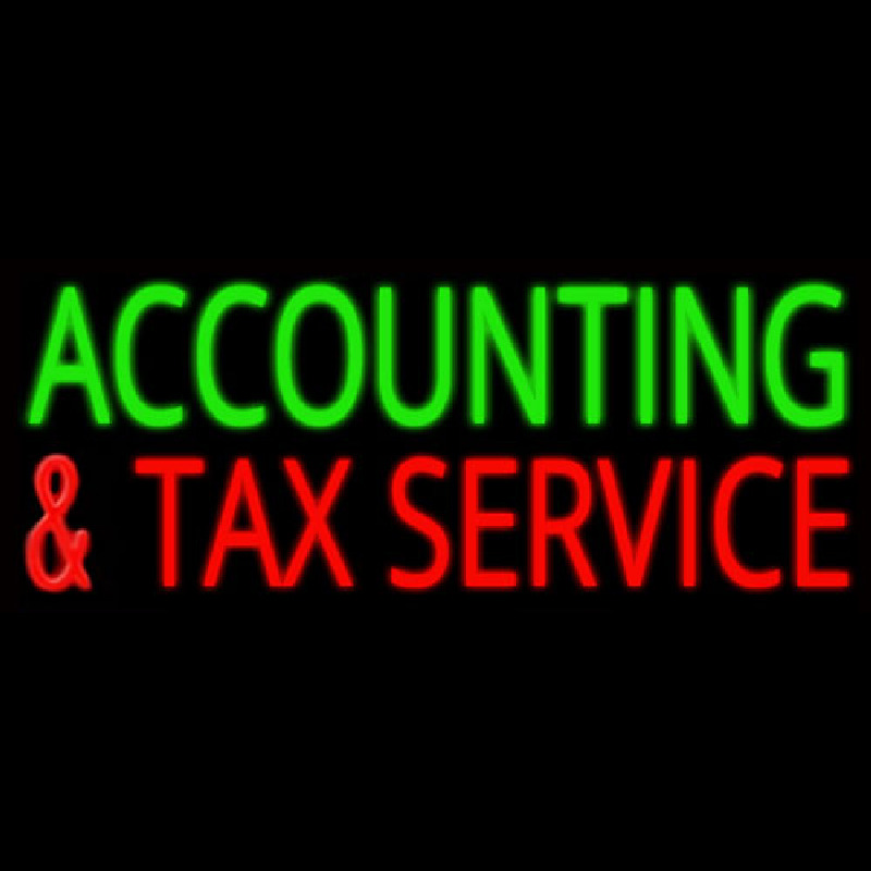 Accounting And Ta  Service Neonkyltti