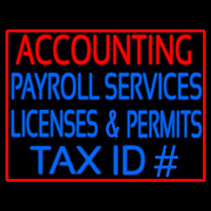 Accounting Payroll Neonkyltti