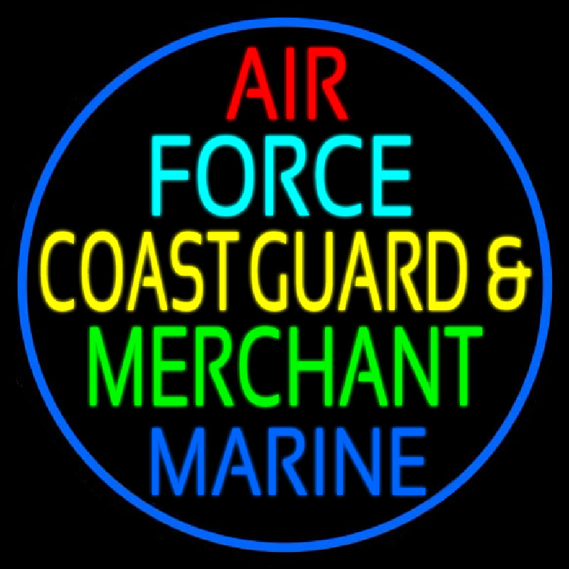 Air Force Coast Guard Merchant Marine Neonkyltti