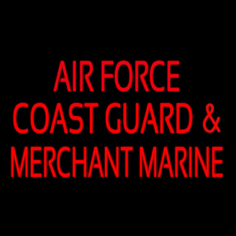 Air Force Coast Guard Merchant Marine Neonkyltti