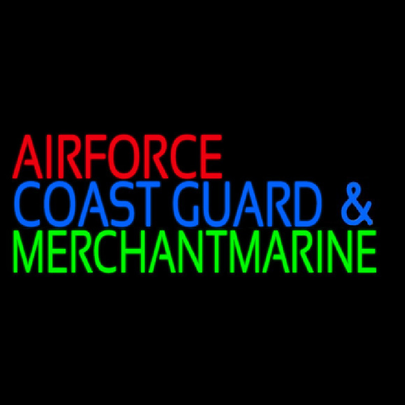 Air Force Coast Guard Merchant Marine Neonkyltti