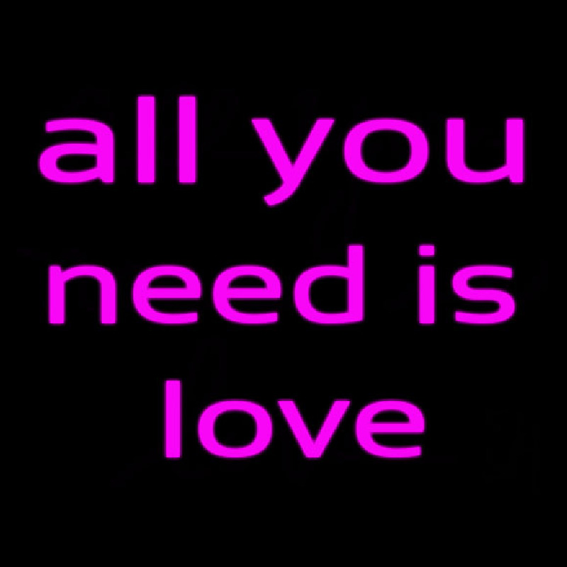 All You Need Is Love Neonkyltti