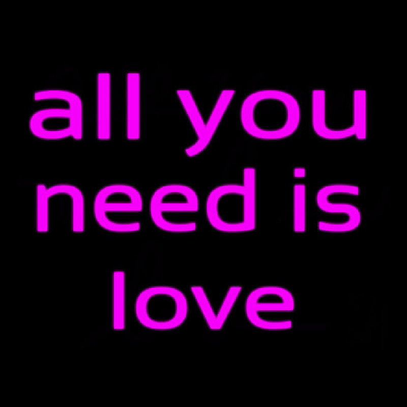 All You Need Is Love Neonkyltti