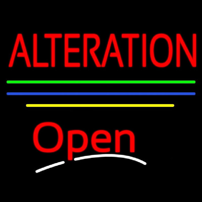 Alteration Open Yellow Line Neonkyltti