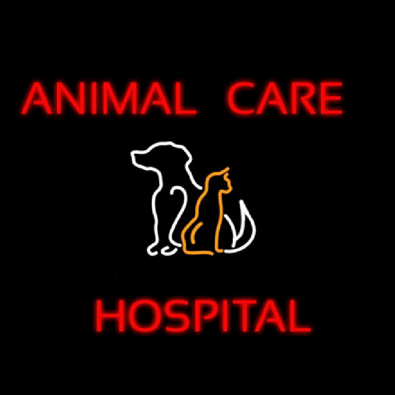 Animal Care Hospital Logo Neonkyltti