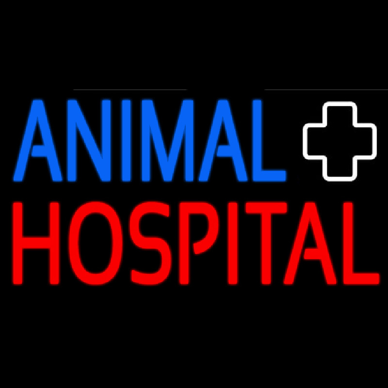 Animal Hospital With Logo Neonkyltti