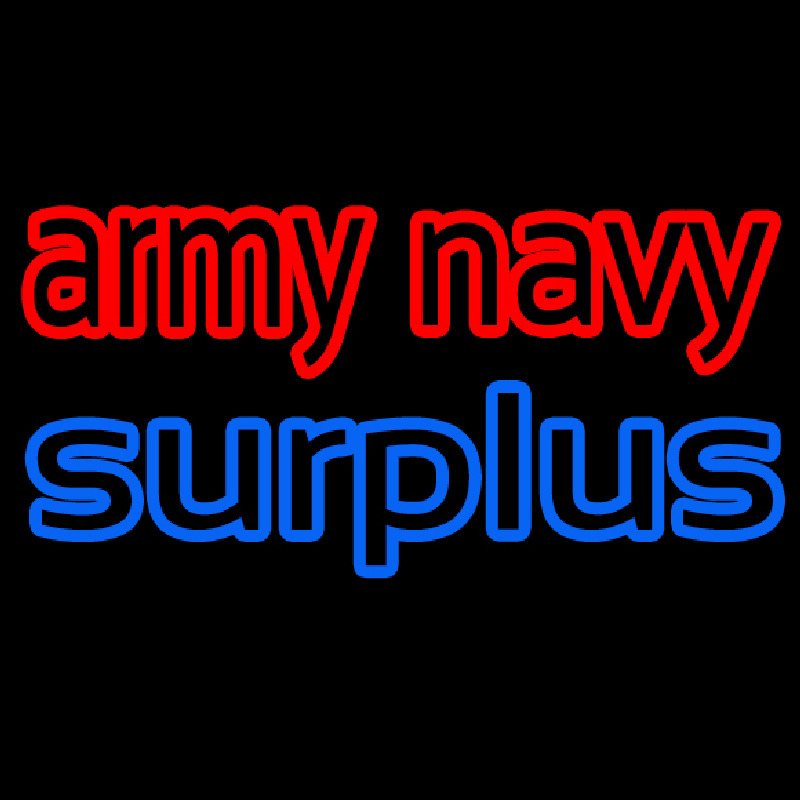 Army Navy Surplus Neonkyltti