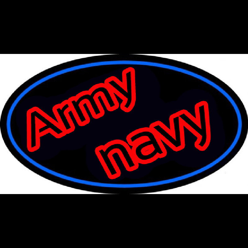Army Navy With Blue Round Neonkyltti
