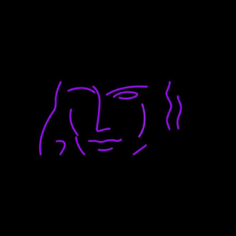 Art Icon With Man Neonkyltti