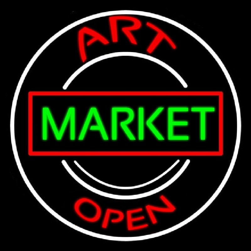 Art Market Open 1 Neonkyltti