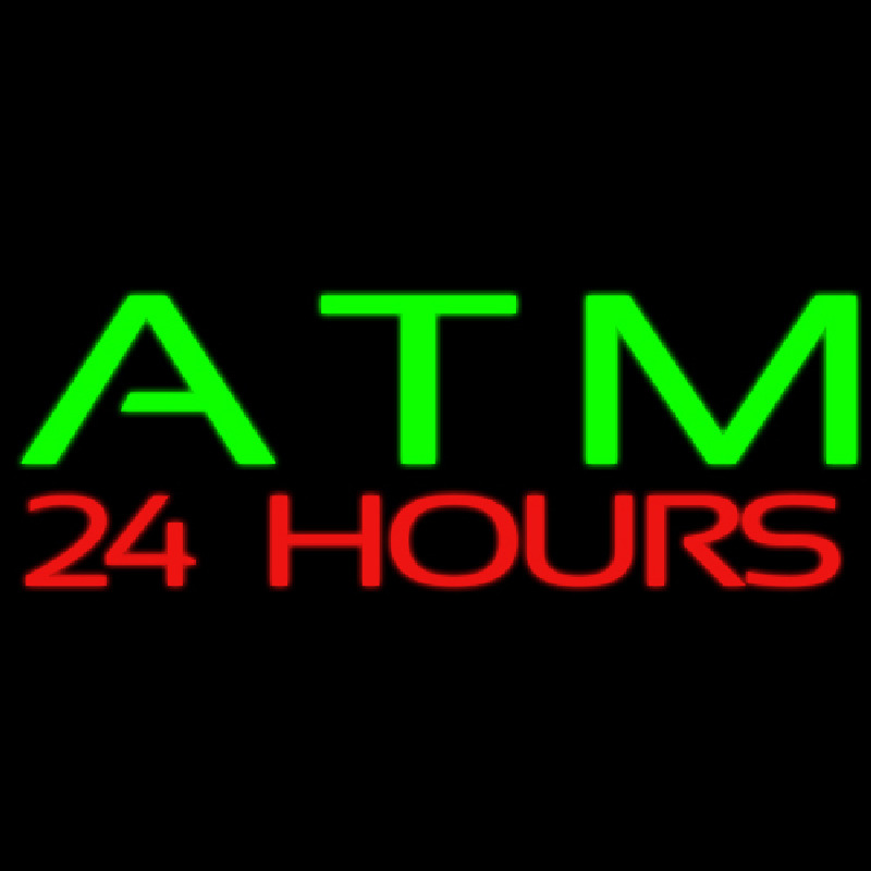 Atm 24 Hours Neonkyltti
