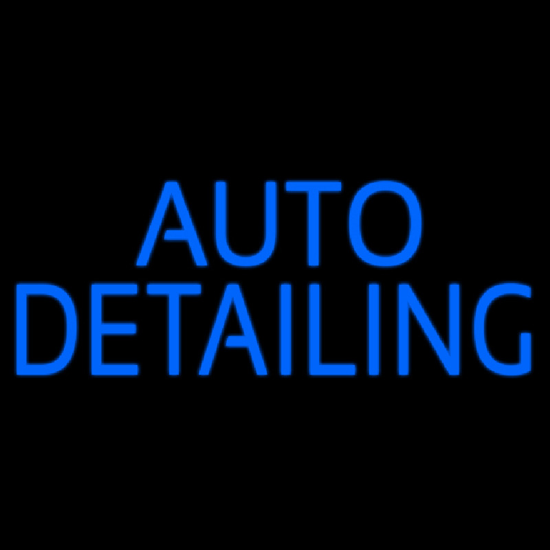 Auto Detailing Blue Neonkyltti