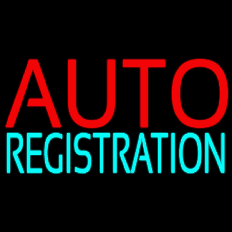 Auto Registration Block Neonkyltti