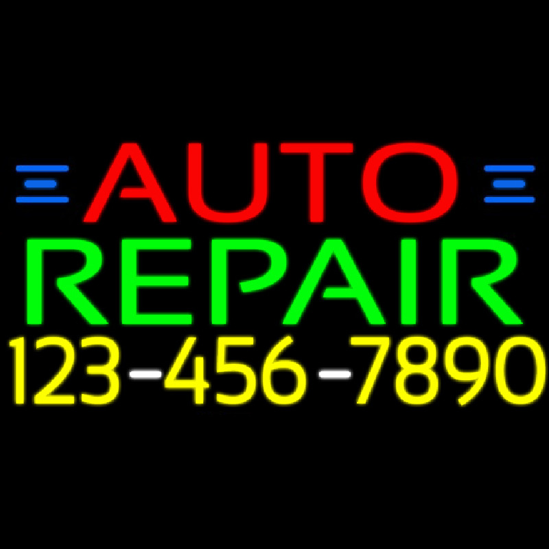 Auto Repair With Phone Number Neonkyltti