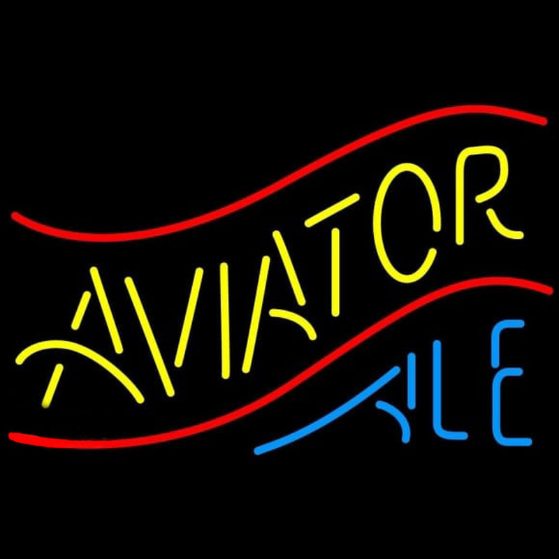 Aviator Ale Beer Sign Neonkyltti
