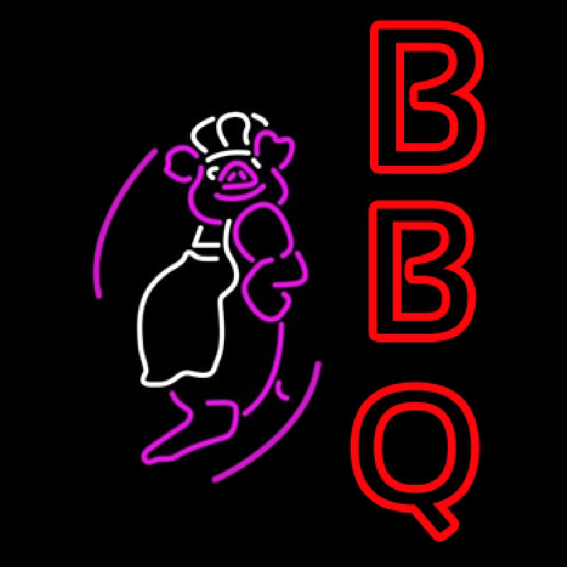 BBQ Pig Neonkyltti