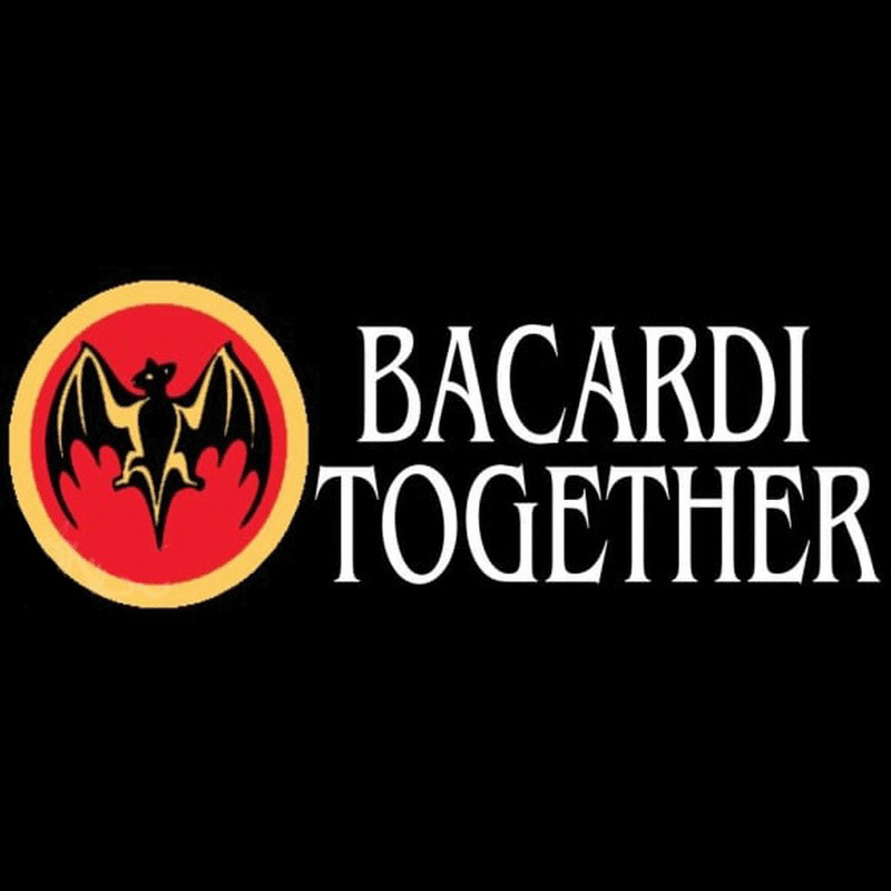 Bacardi Bat Together Rum Sign Neonkyltti