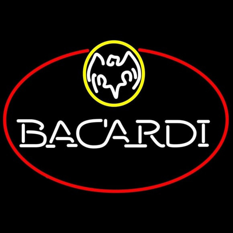 Bacardi Oval Rum Sign Neonkyltti