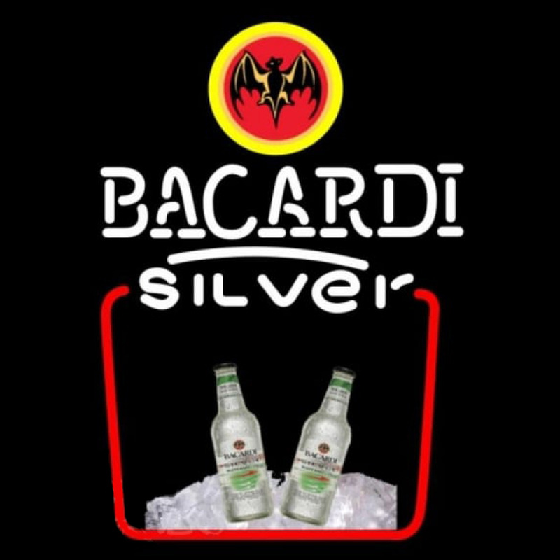 Bacardi Silver Rum Sign Neonkyltti