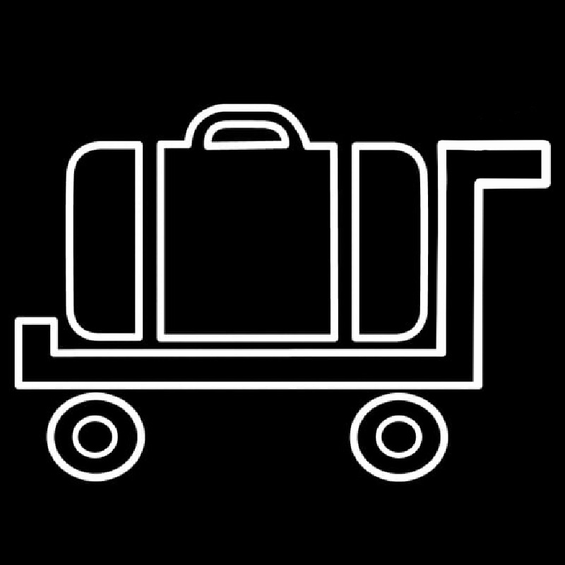 Baggage Cart Icon Neonkyltti