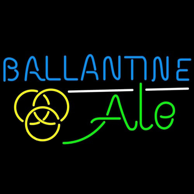 Ballantine Ale Yellow Beer Neonkyltti