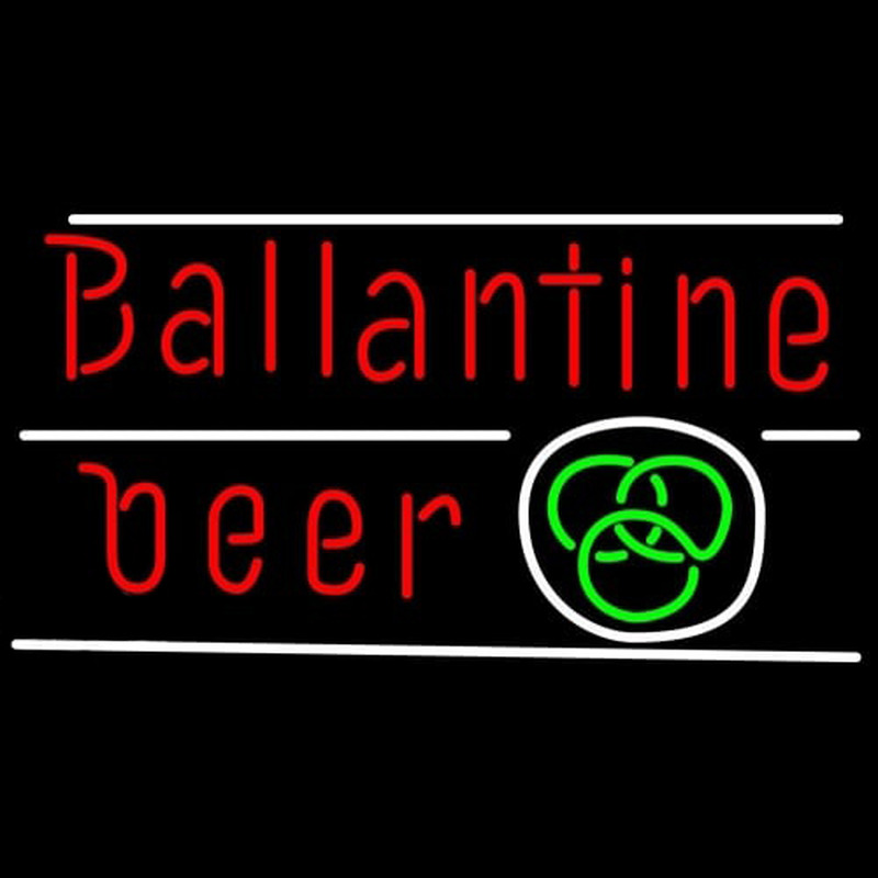 Ballantine Green Logo Beer Neonkyltti