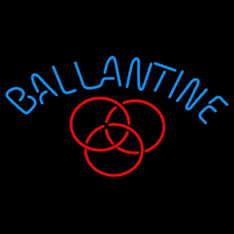 Ballantine Red Logo Beer Neonkyltti