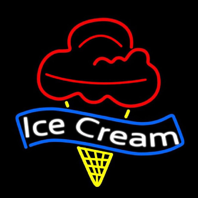Banner Ice Cream Neonkyltti