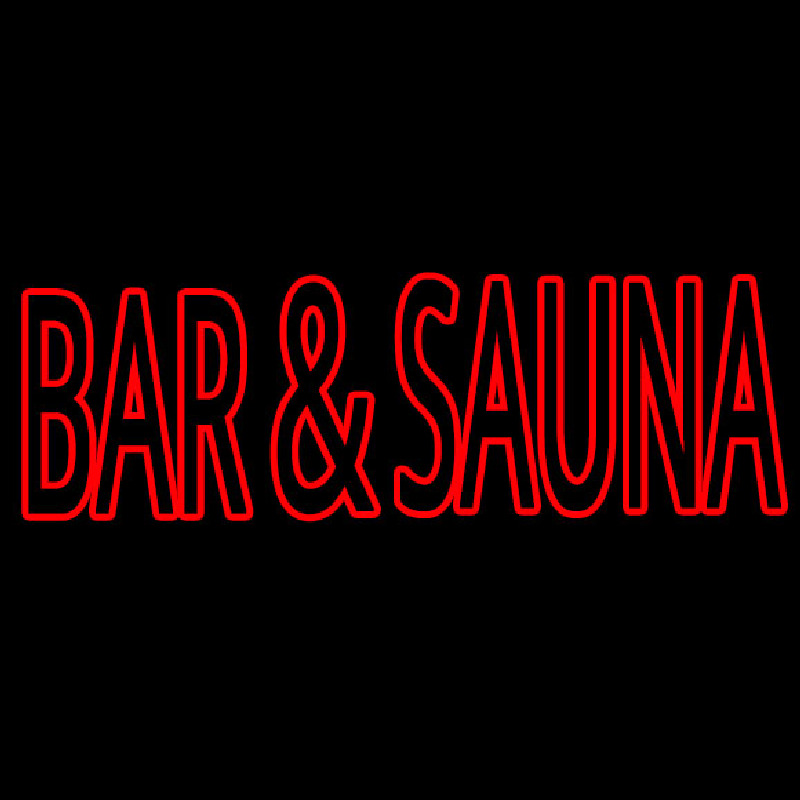 Bar And Sauna Neonkyltti