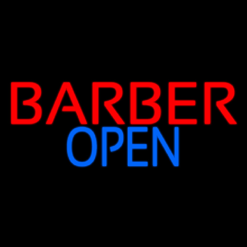 Barber Open Neonkyltti