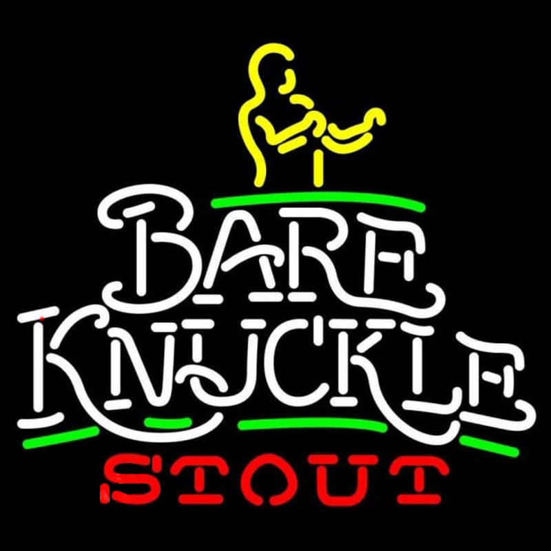 Bare Knuckle Stout Neonkyltti