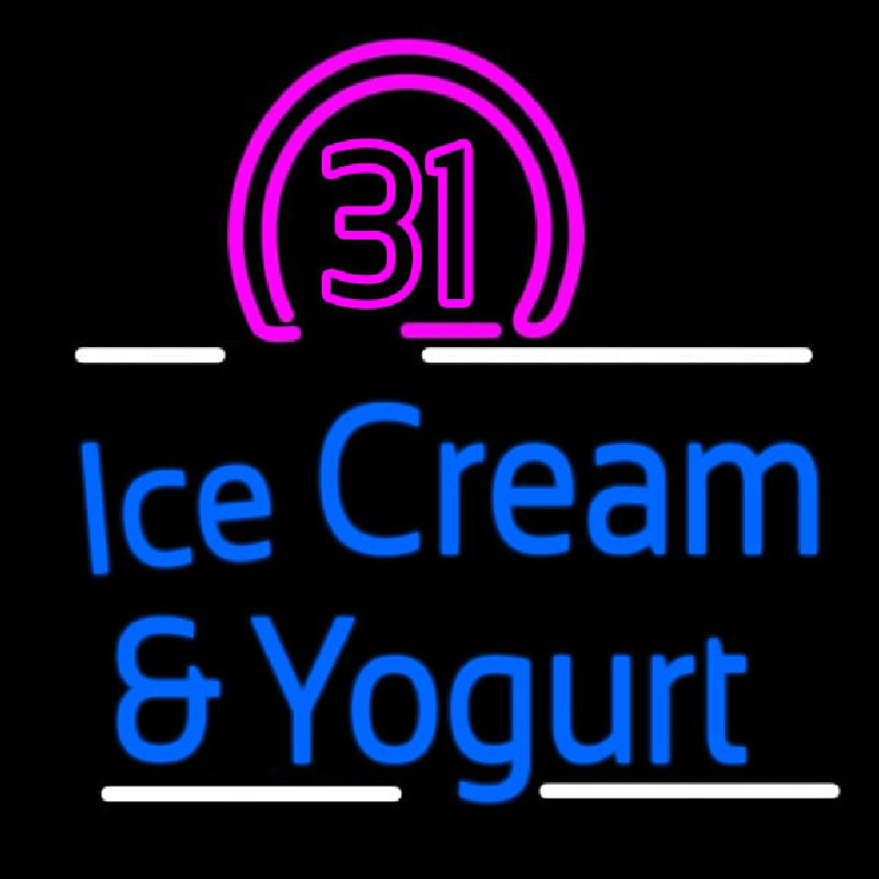 Baskin Robins 31 Flavors Authentic Neonkyltti