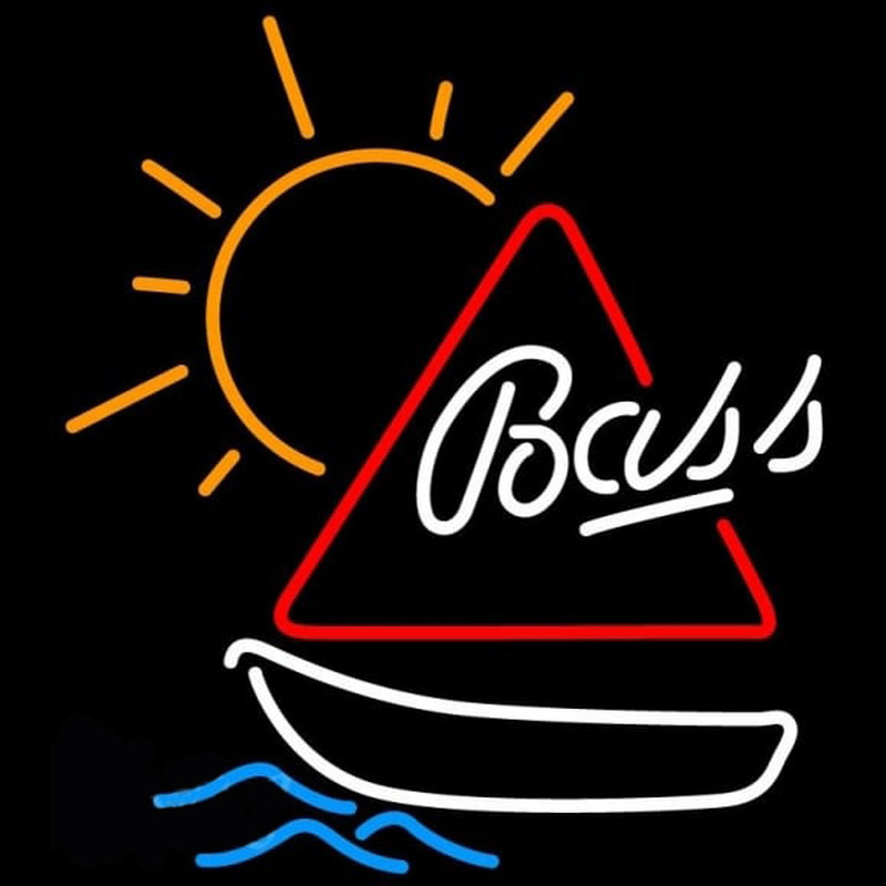 Bass Sailboat Neonkyltti