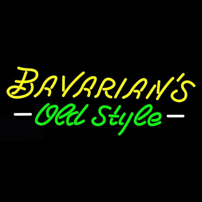 Bavarians Cursive Old Style Neon Sign Neonkyltti