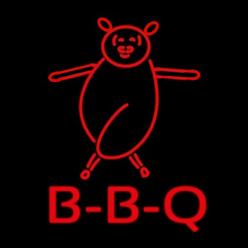 Bbq Pig Logo Neonkyltti