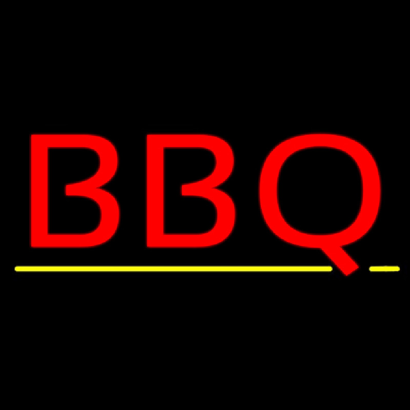 Bbq With Yellow Line Neonkyltti