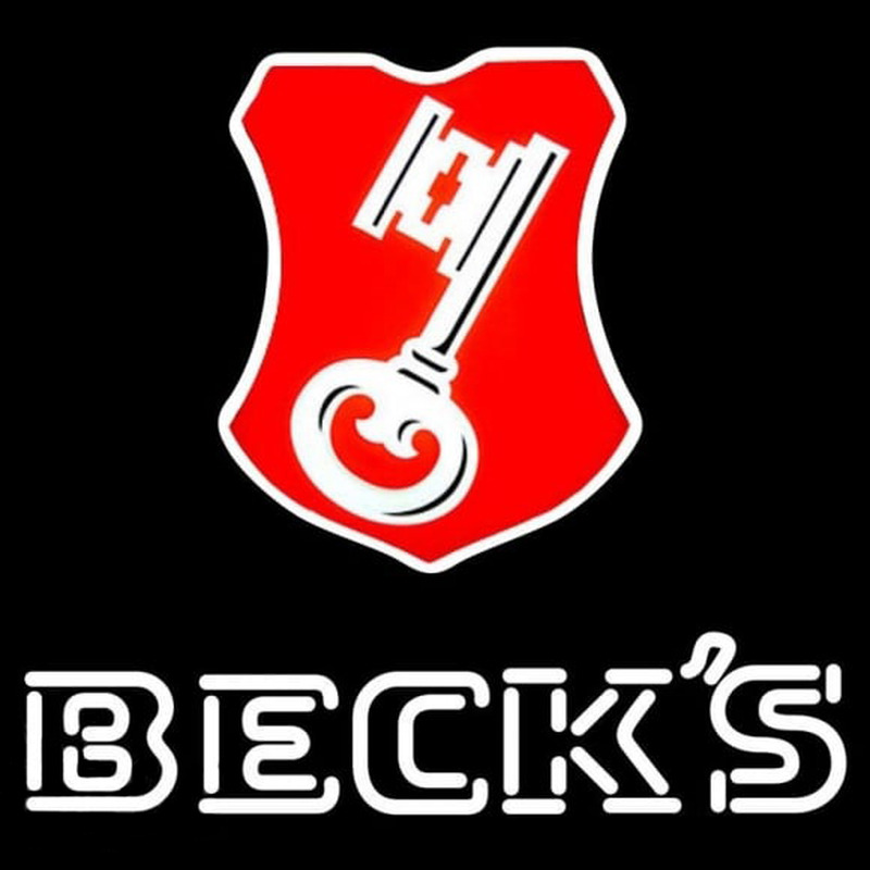 Beck Key Label Beer Sign Neonkyltti