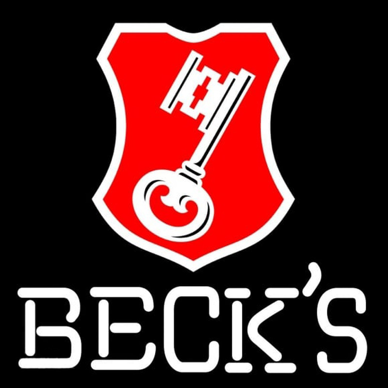 Beck Key Label Beer Sign Neonkyltti