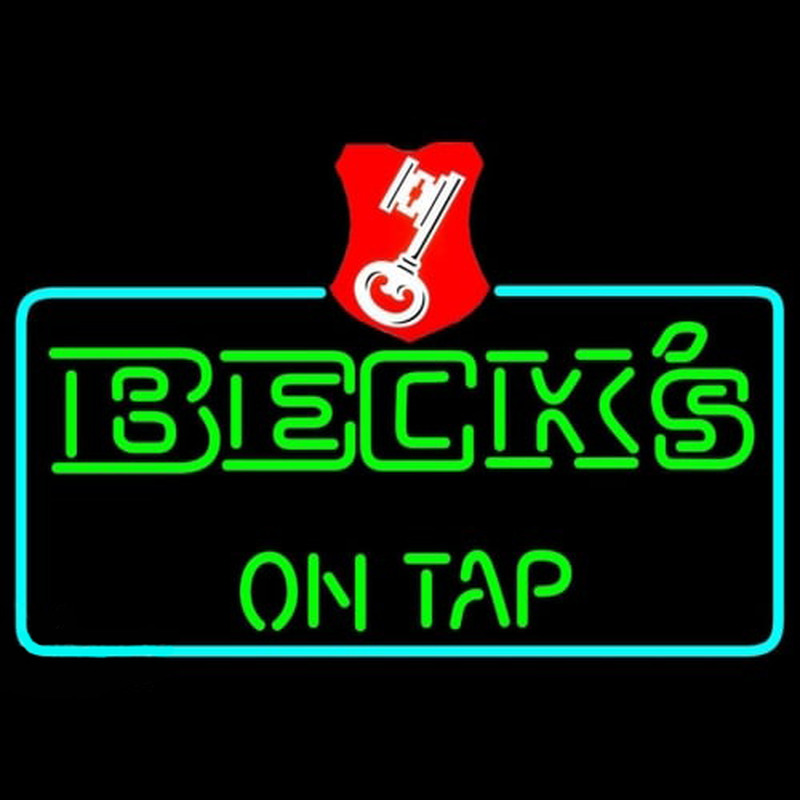 Beck On Tap Key Label Beer Neonkyltti