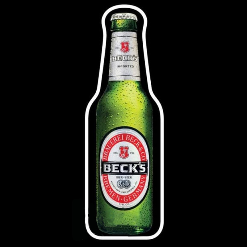 Becks Beer Bottle Beer Sign Neonkyltti