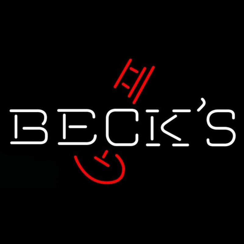 Becks Classic Key Logo Beer Sign Neonkyltti