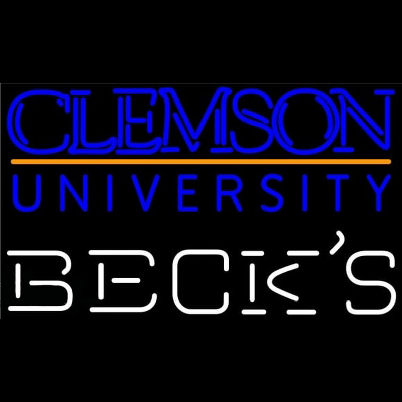 Becks Clemson University Beer Sign Neonkyltti
