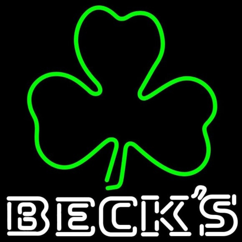 Becks Green Clover Beer Sign Neonkyltti